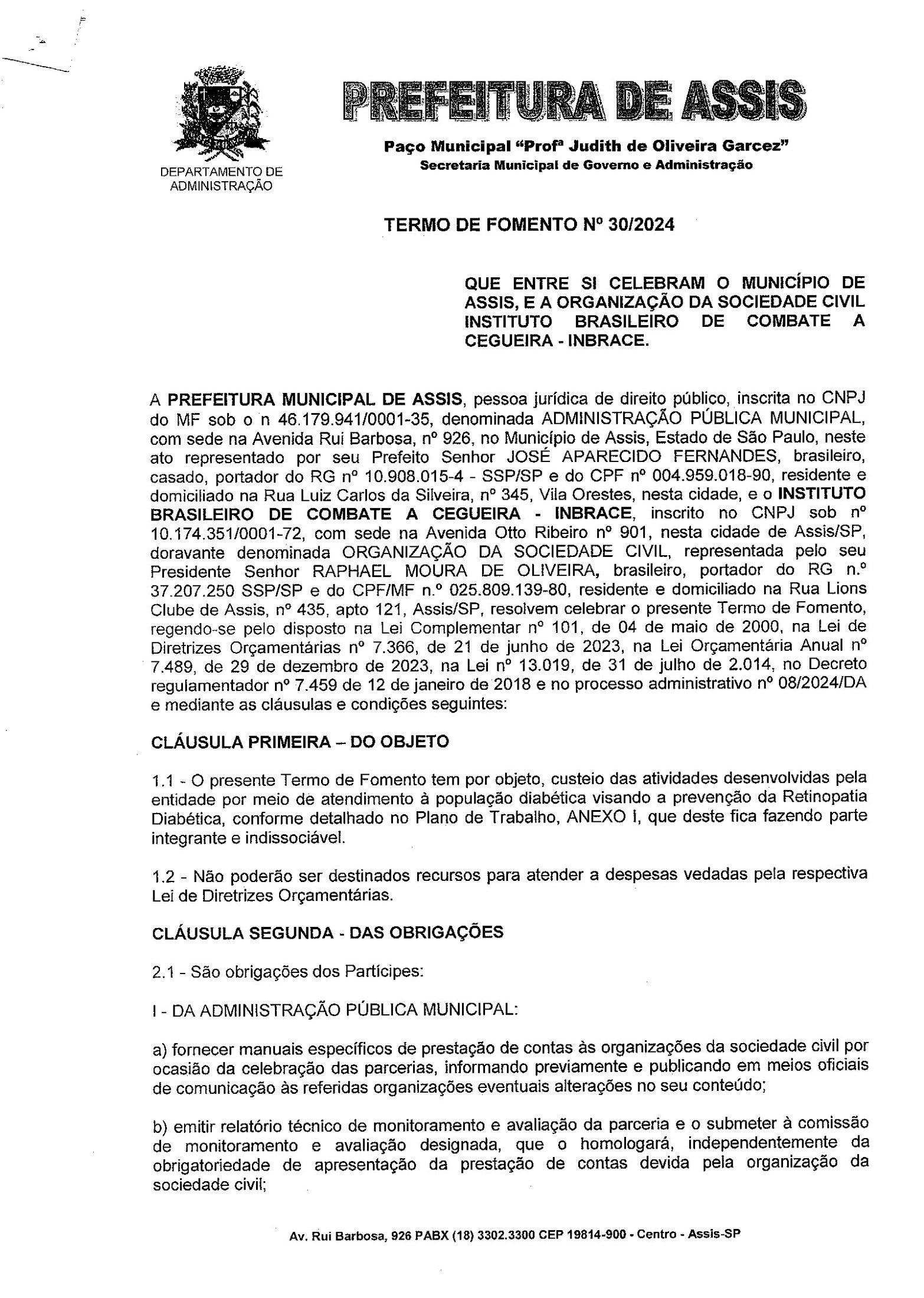 Balanço INBRACE — página 2